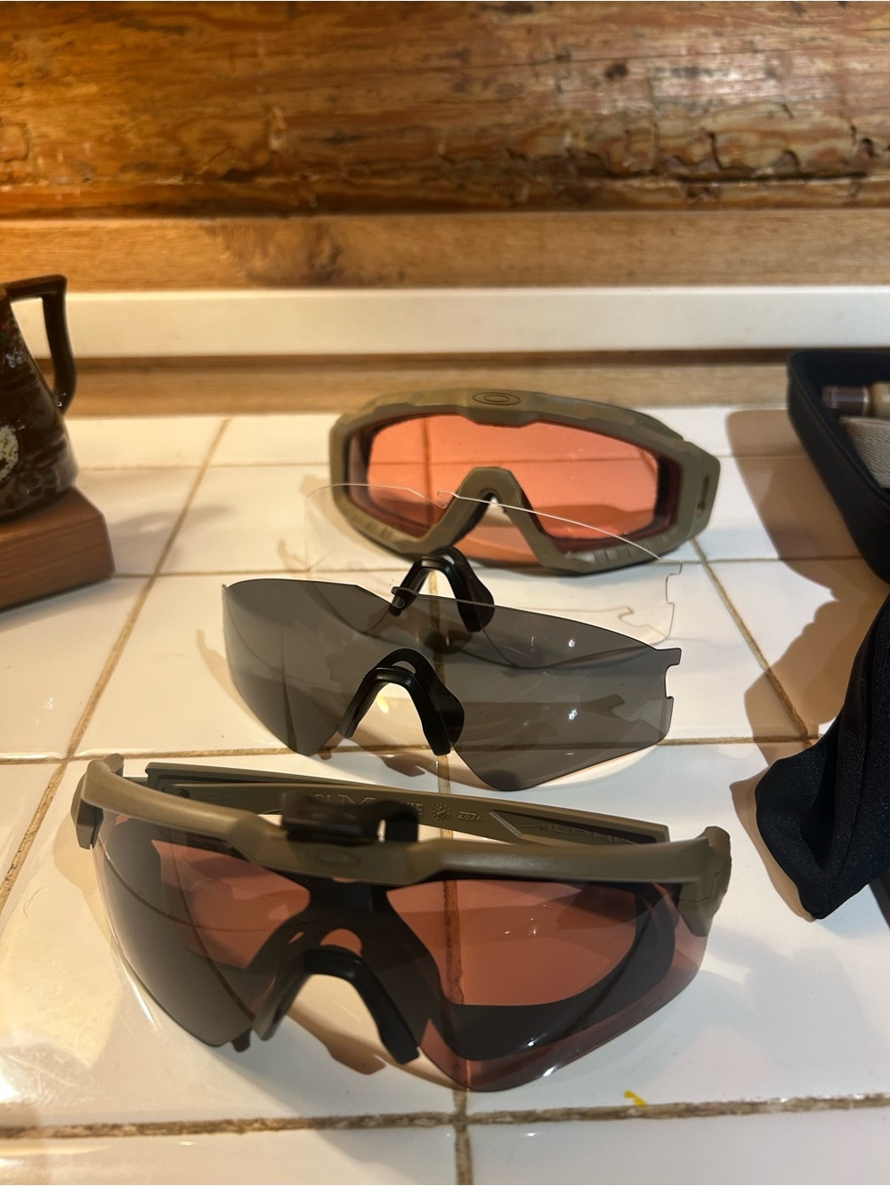 Oakley SI Ballistic Halo Glasses set with Google Attachment
